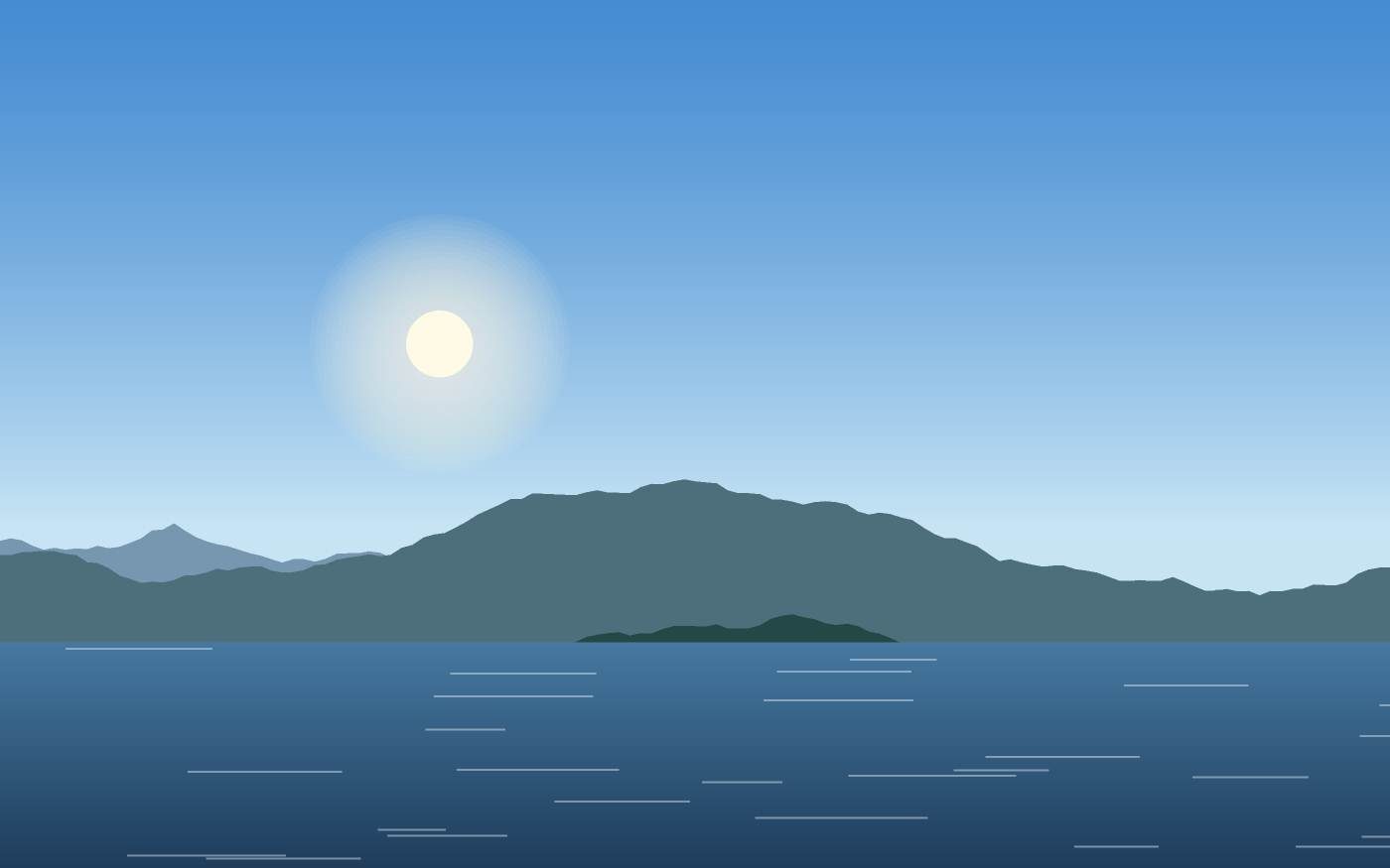 Landschapsillustratie