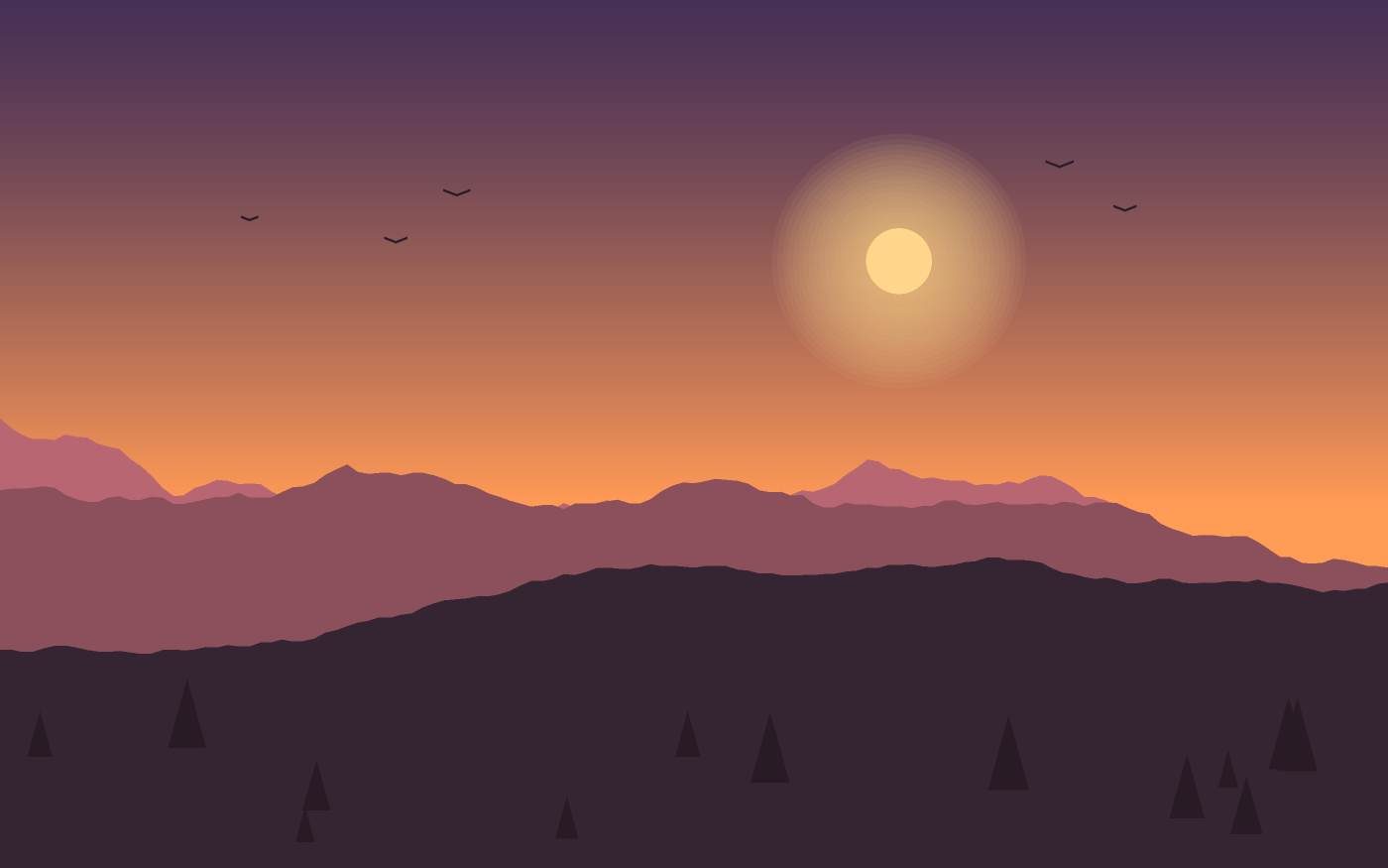 Landschaftsillustration