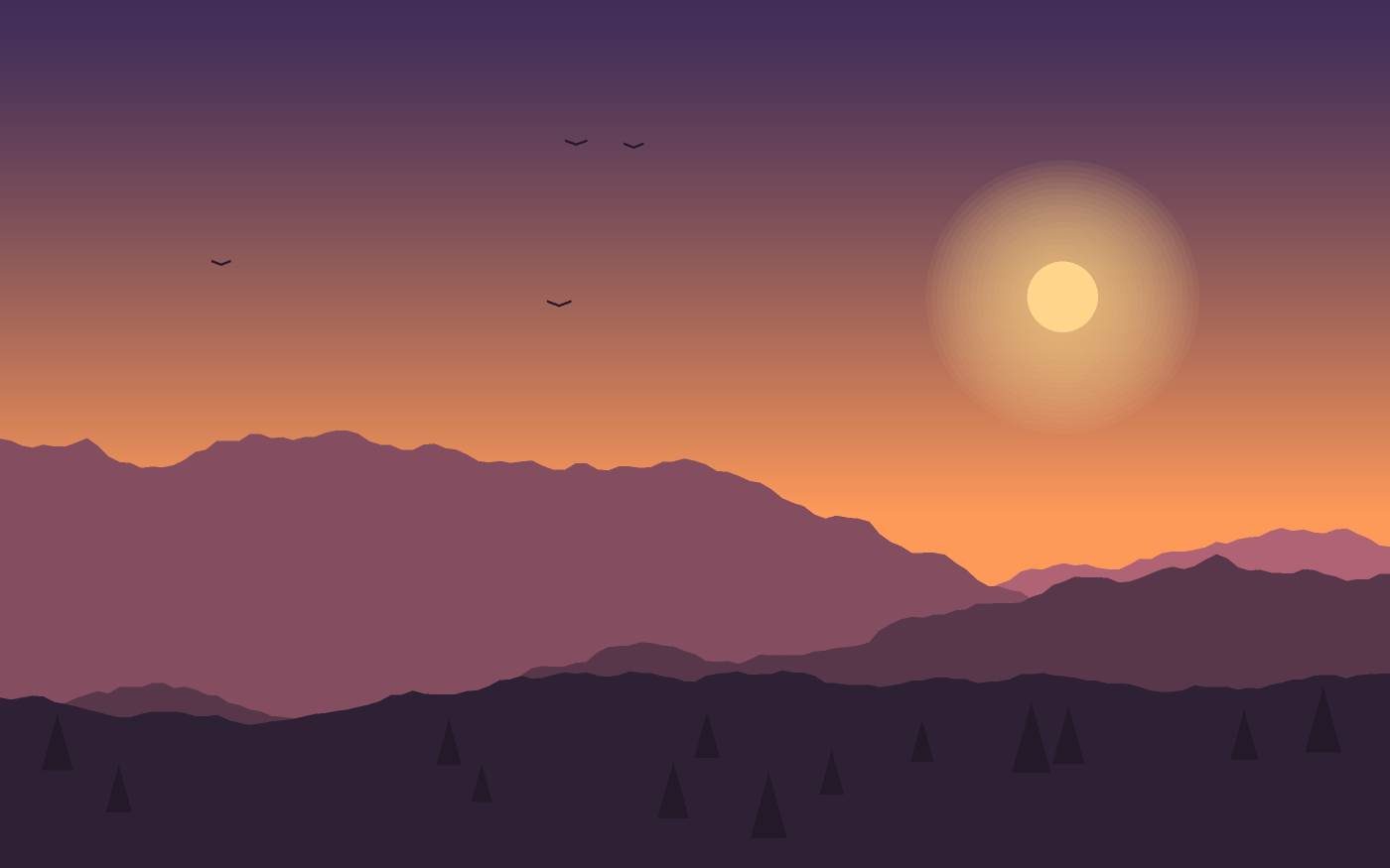 Ilustrace krajiny