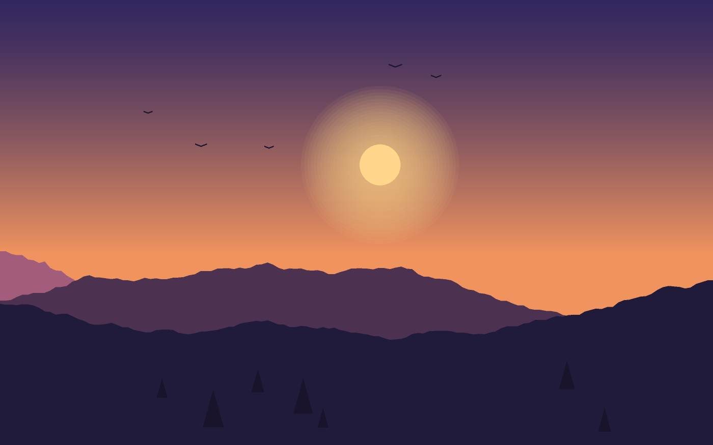 Ilustrace krajiny