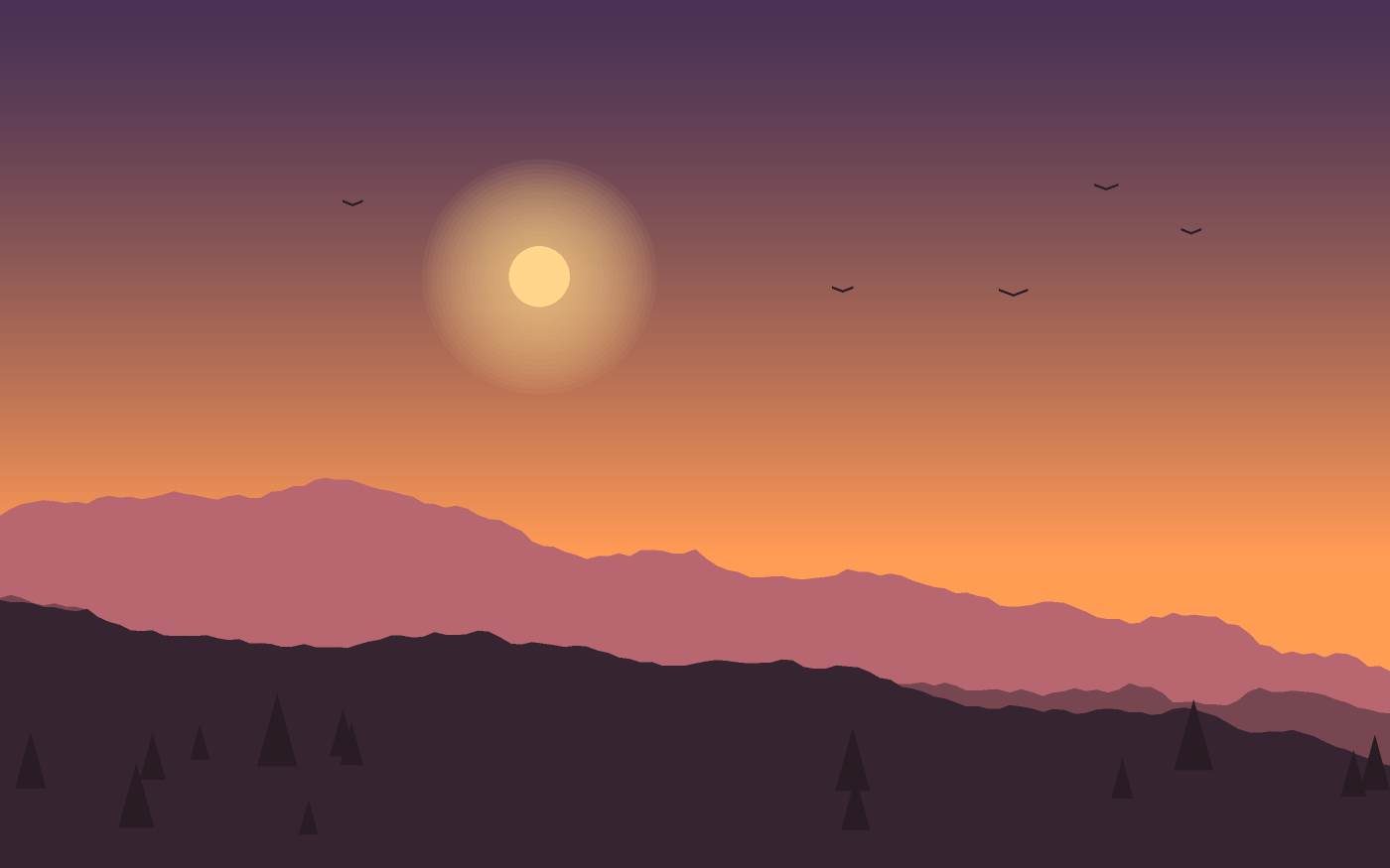 Landschaftsillustration
