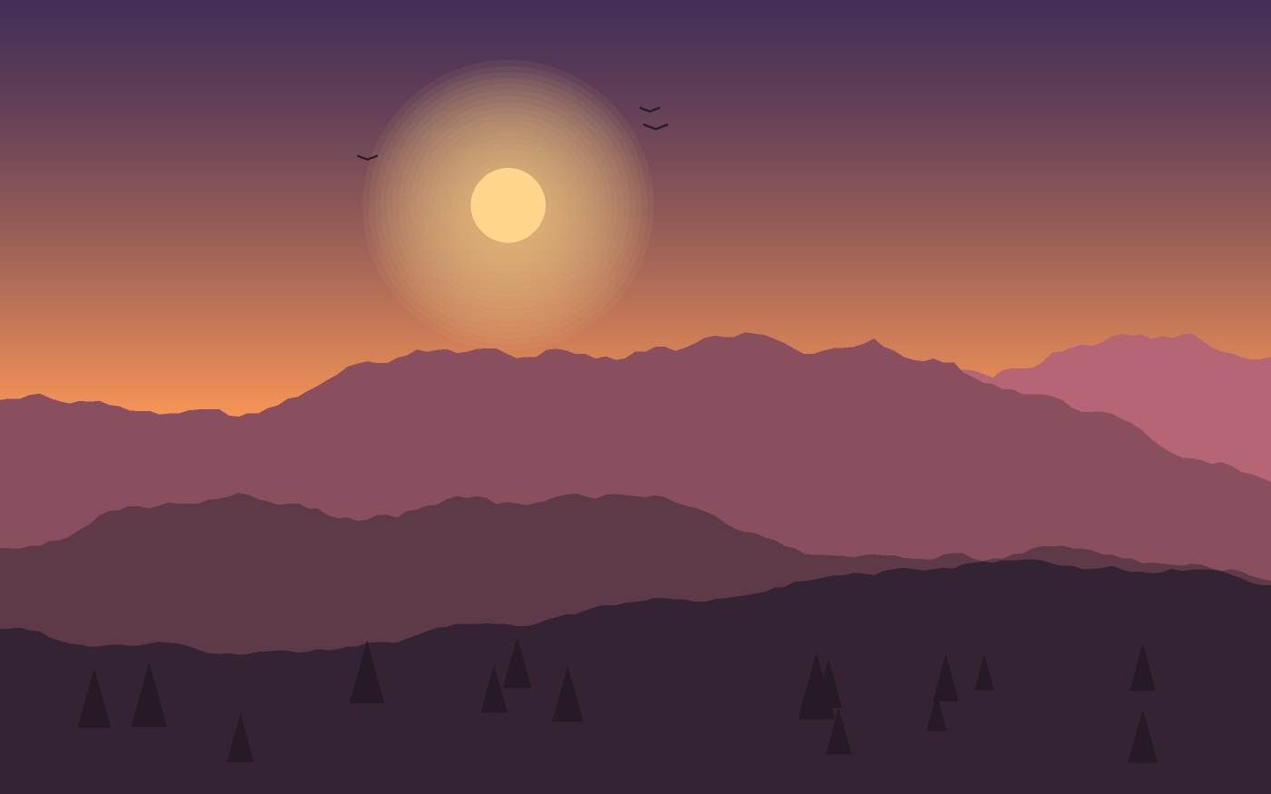 Landschaftsillustration