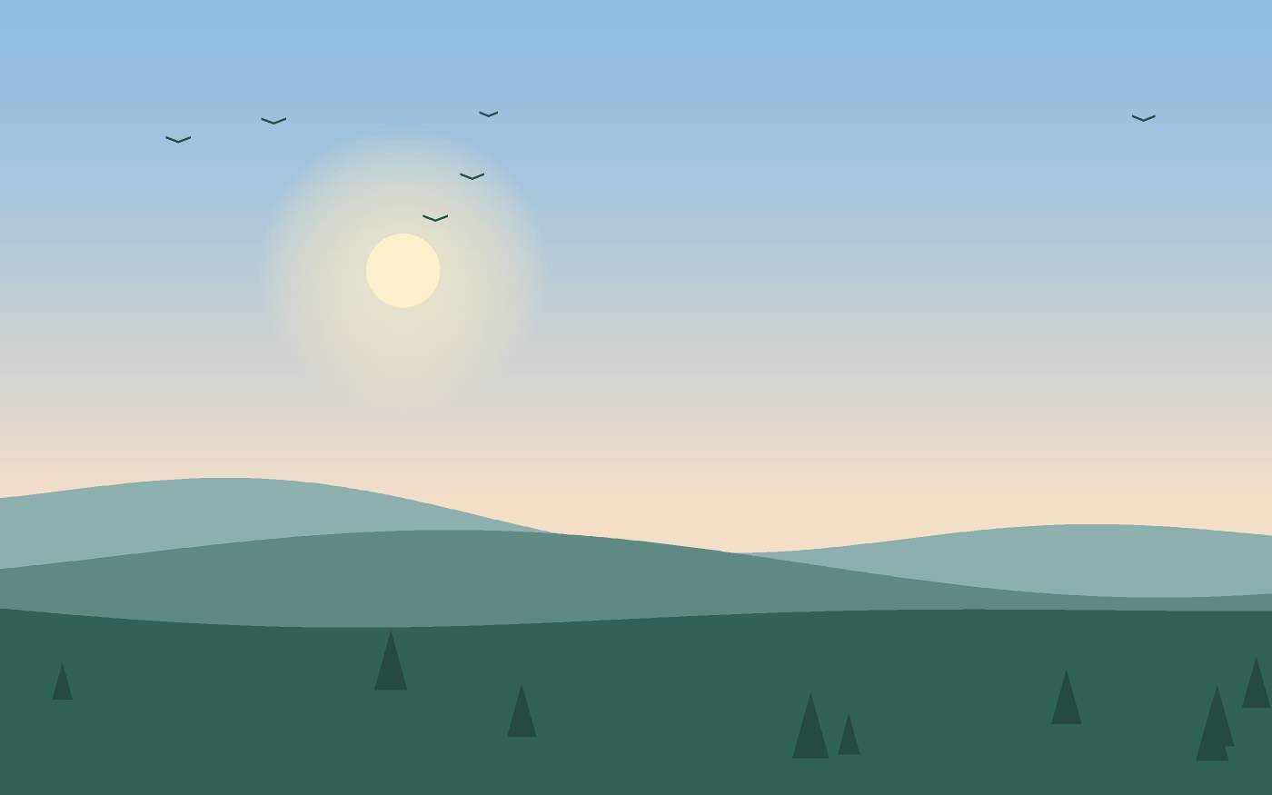 Illustrazione di un paesaggio