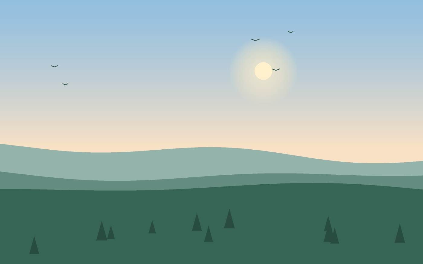 Illustrazione di un paesaggio