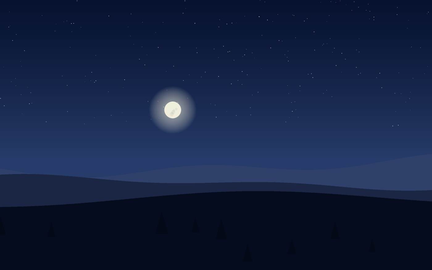 Ilustração de uma paisagem