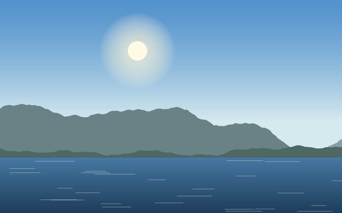 Ilustração de uma paisagem